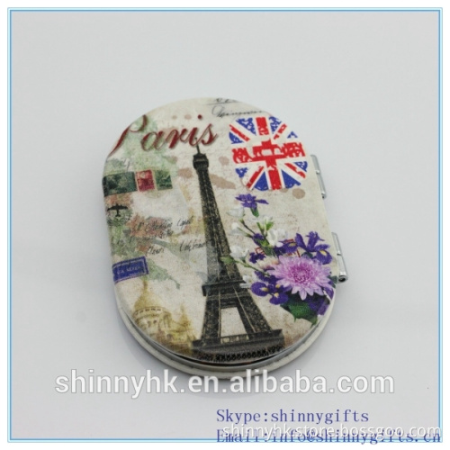 Hot sale new model oval shape make up mirror/romance parisi tower mirror